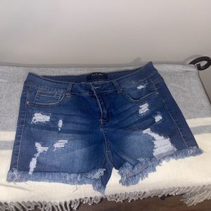 Wax Jeans Distressed Shorts - size L